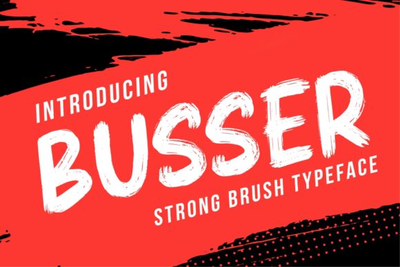 Busser: The Brushed Urban Display Font for Modern Design