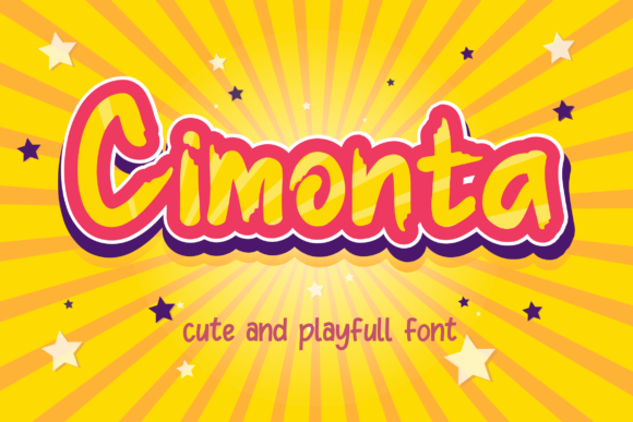 Cimonta: The Brushed Display Font for Modern, Playful Design