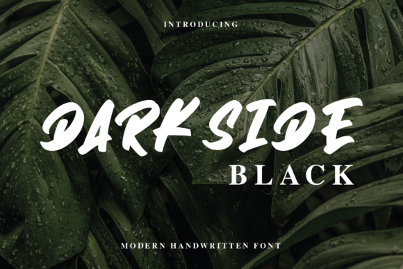 Darkside: The Brushed Display Font
