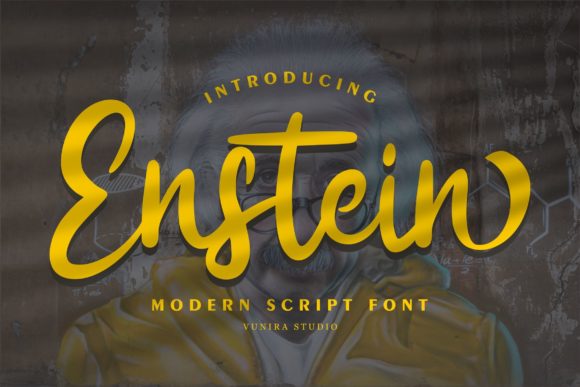 Enstein: A Versatile Script Font for Confident Design