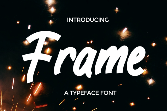 Frame: Elevating Design with a Brushed, Casual Display Font