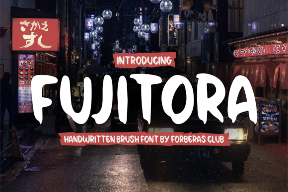 Fujitora: Elevating Visual Identity with a Friendly Paint Brushed Display Font