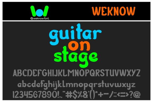 Guitar on Stage: Elevating Design with Expressive Typography