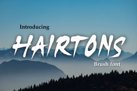 Hairtons: The Brushed Display Font That Redefines Modern Branding