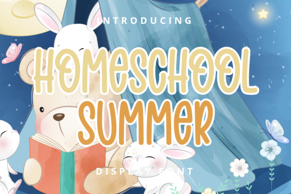 Homeschool Summer: A Playful Brushed Font