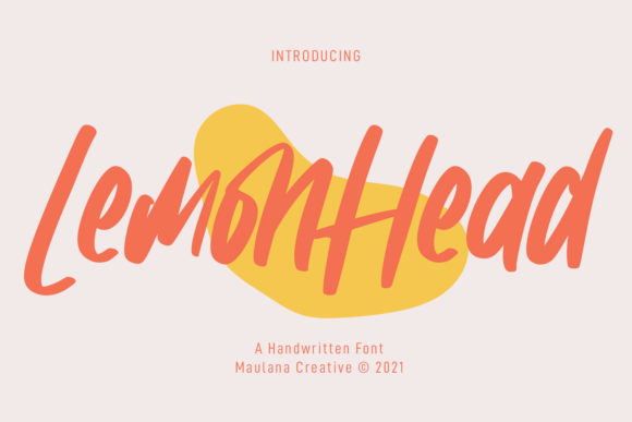 Lemonhead: Elevating Design with Casual Handwritten Charm