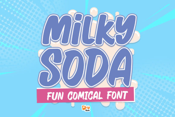 Milky Soda: A Playful Brushed Font for Kids