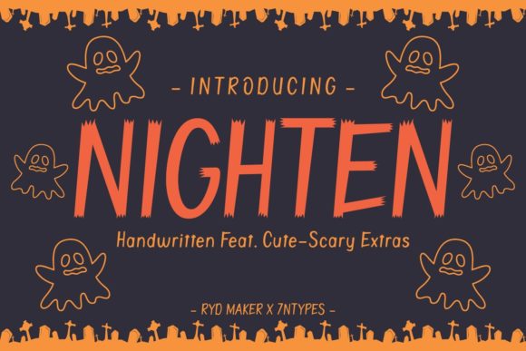 Nighten: Elevating Design with a Brushed Display Font