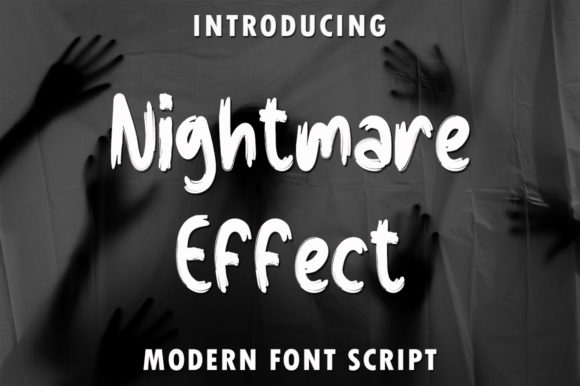Nightmare Effect: The Bold, Brushed Handwritten Font for Casual Design