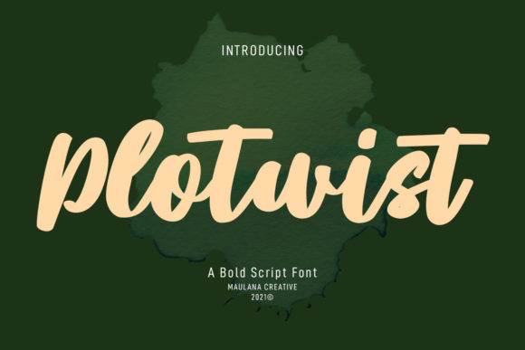 Plotwist: The Paint-Brushed Font That Stands Out