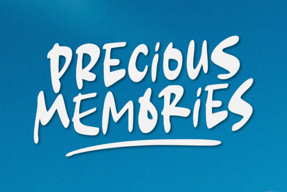 Precious Memories: Elevating Design with a Brushed, Friendly Display Font