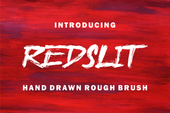 Redslit: The Brushed Display Font for Bold Branding