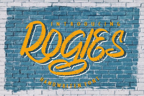Rogies: The Casual Brushed Font for Creators