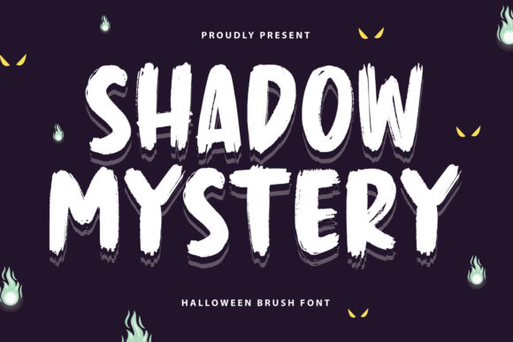 Shadow Mystery: Evaluating a Brushed Display Font for Halloween and Creative Design Projects