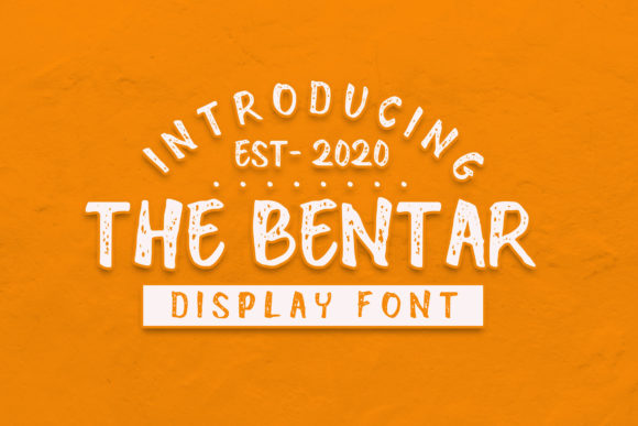 The Bentar: A Bold Brushed Display Font